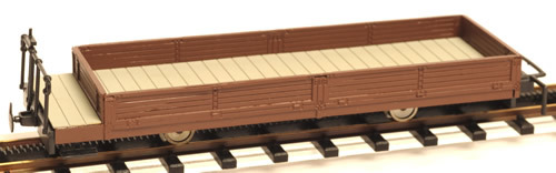 Ferro Train 1022-01 - Austrian Cog railway flat car, brown